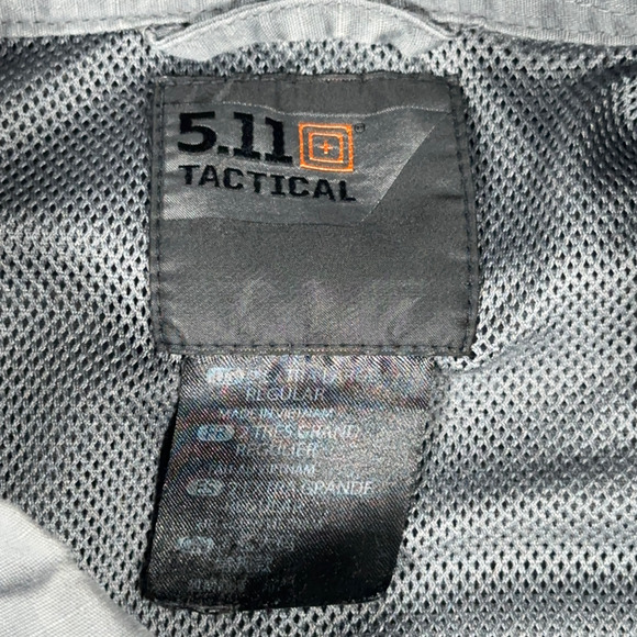 511 Tactical Shirt Adult 2XL XXL Gray Ripstop Utility Outdoor Durable Pockets - Picture 5 of 10
